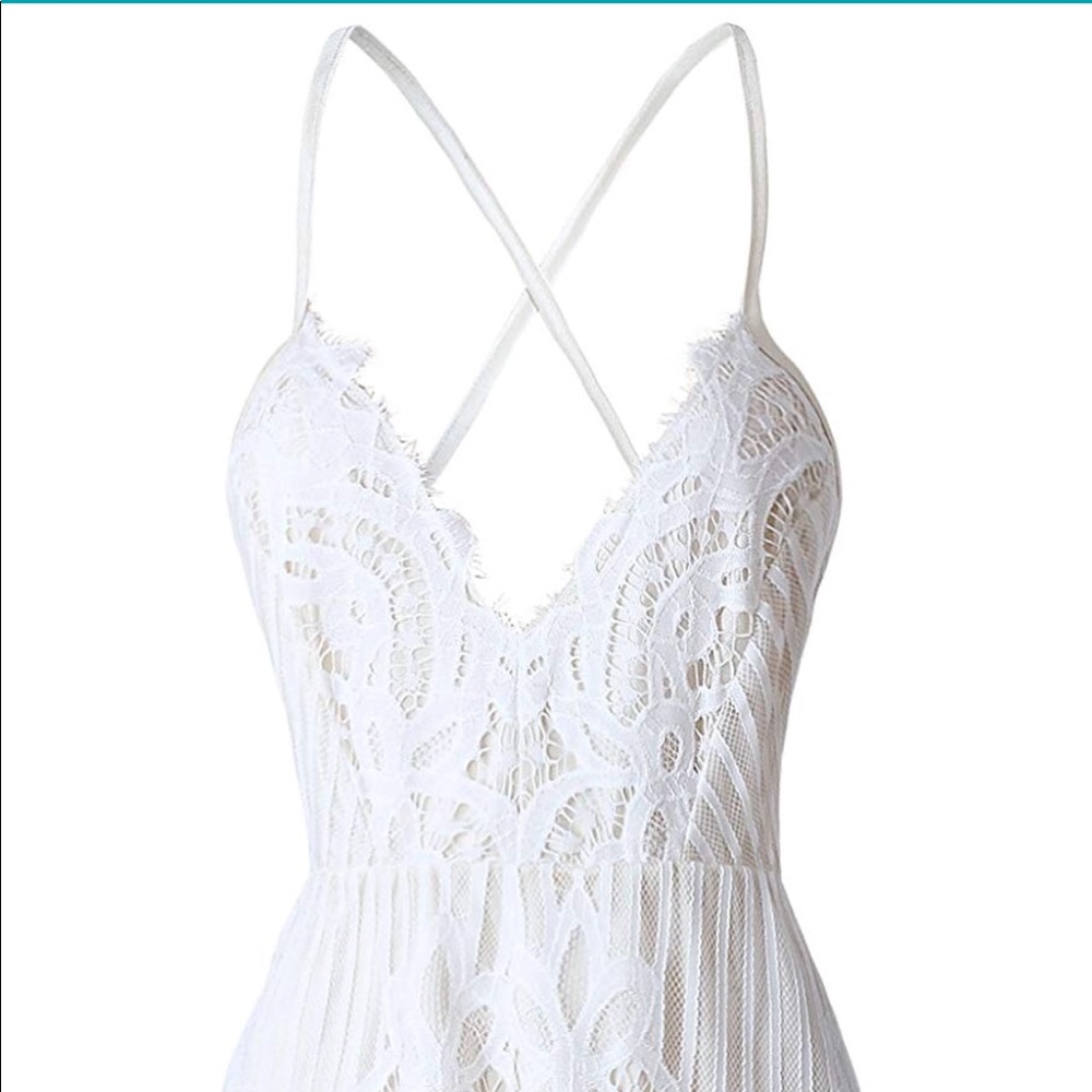 White Lace Romper